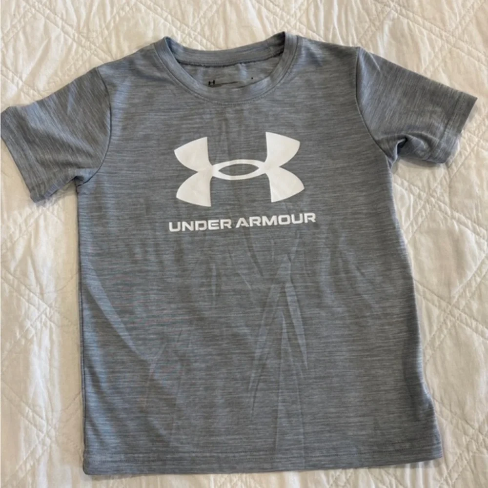 Under Armour Kids Heather Gray Short Sleeve Tee